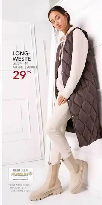 Takko Fashion Longweste Angebot