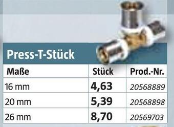 Bauhaus Press-t-stück Angebot