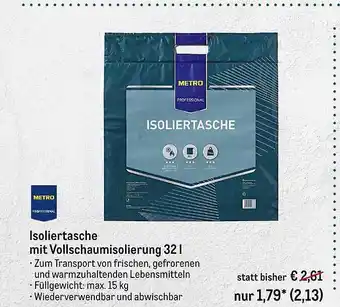 METRO Isoliertasche mit vollschaumisolierung 32 l Angebot