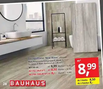 Bauhaus Steingutfliese „new wave“ Angebot