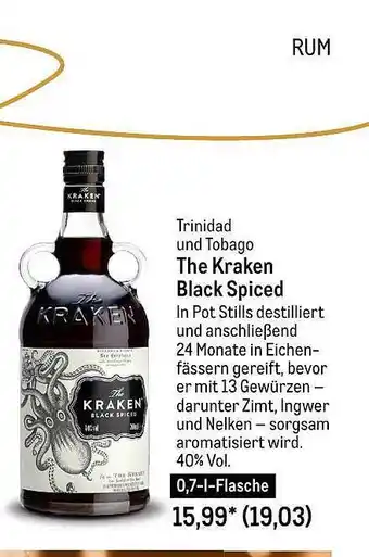 METRO The kraken black spiced Angebot