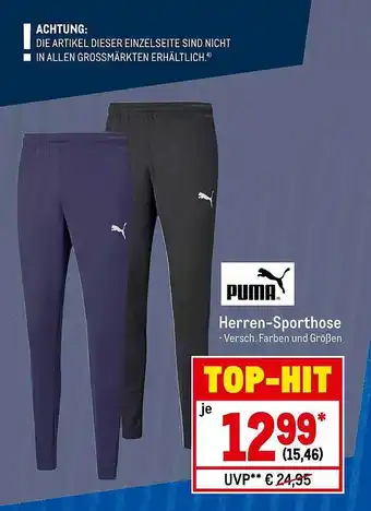 METRO Puma herren-sporthose Angebot