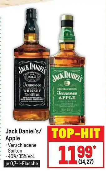 METRO Jack daniel's oder apple Angebot