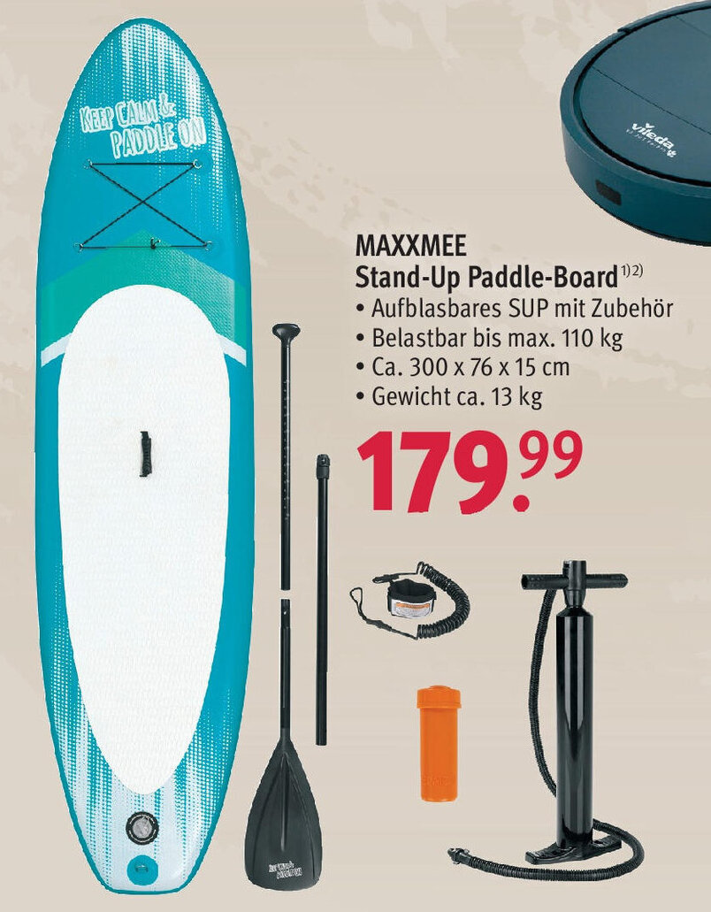 Maxxmee Stand Up Paddle Board Angebot bei Rossmann