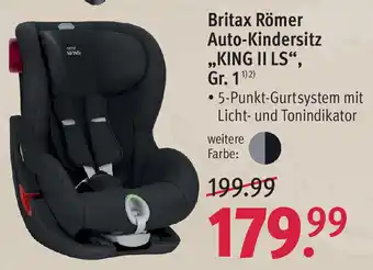 Rossmann Britax Römer Auto Kindersitz ,,King II LS" Gr. 1 Angebot