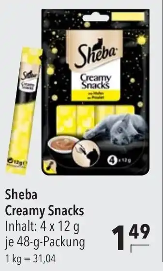 CITTI Markt Sheba Creamy Snacks 48 g Packung Angebot