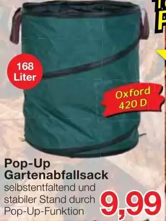 Jawoll Pop up Gartenabfallsack 168 Liter Angebot