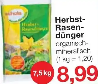 Jawoll Herbst Rasendünger 7,5 kg Angebot