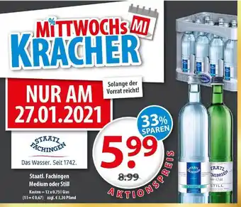 Getränkeland Staatl. Fachingen Medium oder Still Angebot