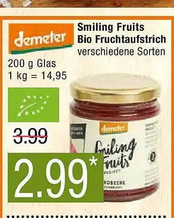 Marktkauf Demeter smiling fruits bio fruchtaufstrich Angebot