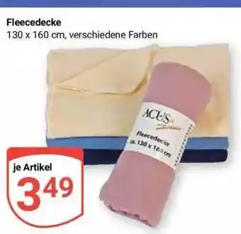 Globus Fleecedecke acus Angebot