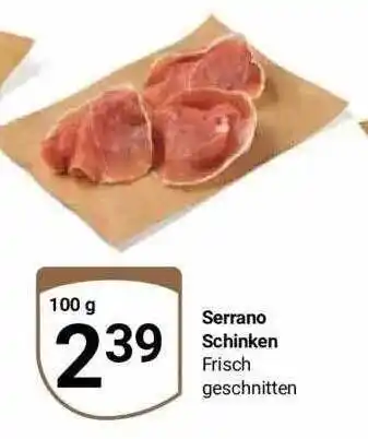 Globus Serrano schinken Angebot