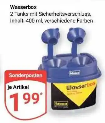 Globus Wasserbox Angebot