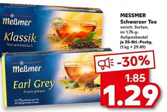 Kaufland Messmer schwarzer tee Angebot