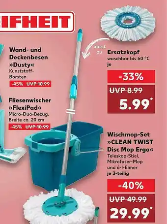 Kaufland Leifheit wischmop-set „clean twist disc mop ergo“ Angebot