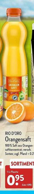 Aldi Nord Rio d'oro orangensaft Angebot