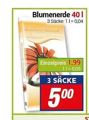 CENTERSHOP Blumenerde 40 l Angebot