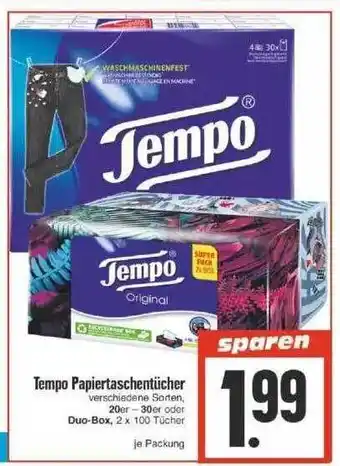 Edeka Tempo papiertaschentücher Angebot