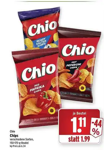 Wasgau Chio chips Angebot