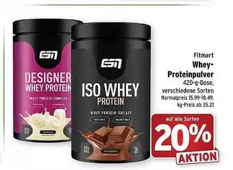 Wasgau Fitmart whey-proteinpulver Angebot