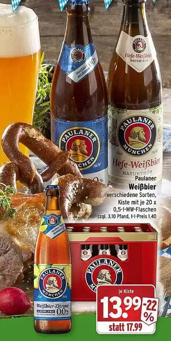 Wasgau Paulaner weißbier Angebot