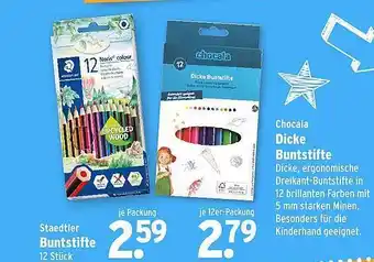 Wasgau Chocala dicke buntstifte oder staedtler buntstifte Angebot