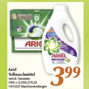 inkoop Ariel vollwaschmittel Angebot