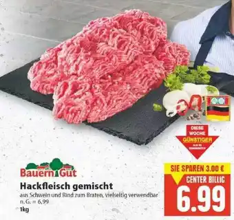 E-Center Bauern gut hackfleisch gemischt Angebot