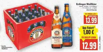 E-Center Erdinger weißbier Angebot