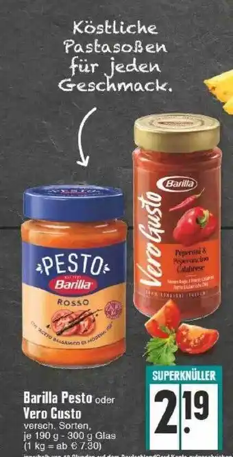 Edeka Barilla pesto oder vero gusto Angebot