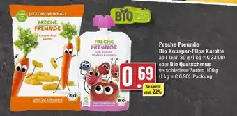 Edeka Freche freunde bio knusper-flips karotte oder bio quetschmus Angebot