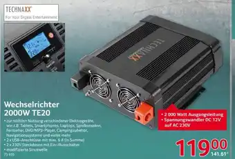 Selgros TECHNAXX Wechselrichter 2000W TE20 Angebot