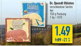 diska Dr. quendt oblaten Angebot