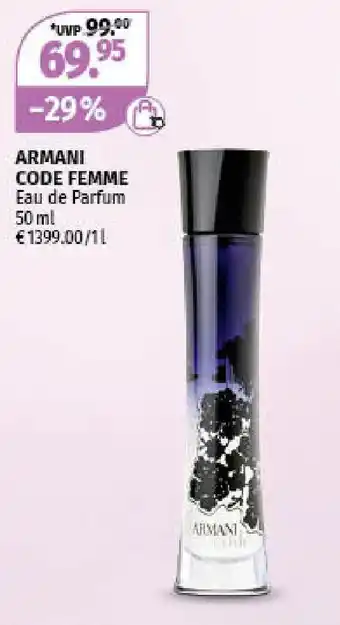 Müller Armani Code Femme Eau de Parfum 50ml Angebot