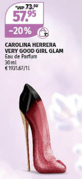 Müller Carolina Herrera Very Good Girl Eau de Parfum 30ml Angebot