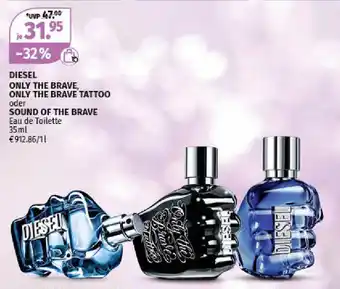 Müller Diesel Only The Brave, Only The Brave Tattoo o. Sound of the Brave Eau de Toilette Eau de Toilette 35ml Angebot