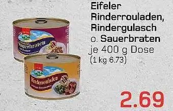 akzenta Eifeler rinderrouladen, rindergulasch o sauerbraten Angebot