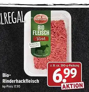 Wasgau Bio rinderhackfleisch Angebot