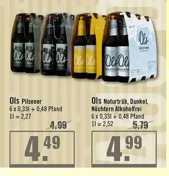 Zisch Ols pilsener, ols naturtrüb, dunkel nüchtern alkoholfrei Angebot