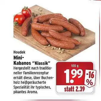 Wasgau Houdek mini kabanos ”klassik” Angebot