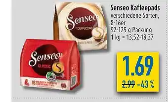 diska Senseo kaffeepads Angebot