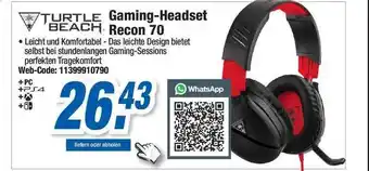 Expert Turtle Beach Gaming-headset Recon 70 Angebot