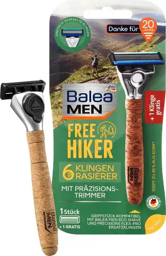 dm drogerie Balea men rasierer 6-klingen free hiker Angebot