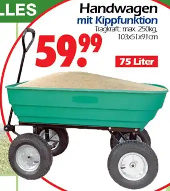 Wreesmann Handwagen mit Kippfunktion 75 Liter Angebot