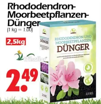 Wreesmann Rhododendron Moorbeetpflanzen Dünger 2,5 kg Angebot