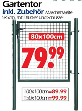 Wreesmann Gartentor inkl. Zubehör 80x100 cm Angebot