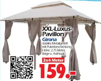 Wreesmann XXL Luxus Pavillon ,,Girona" 3 x 4 Meter Angebot