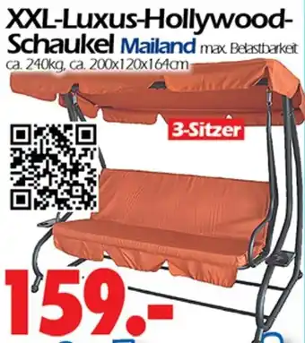 Wreesmann XXL Luxus Hollywood Schaukel Mailand Angebot