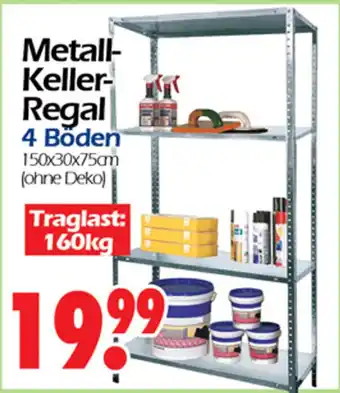 Wreesmann Metall Kellerregal 4 Böden Angebot