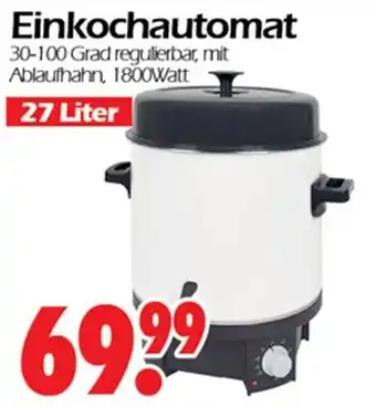 Wreesmann Einkochautomat 27 Liter Angebot